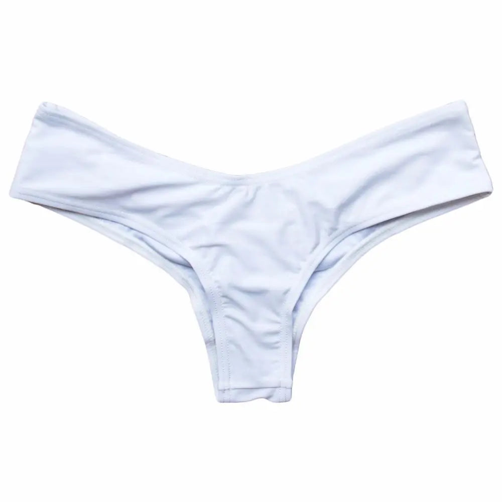 Sexy Side Tie Thong Bikini Bottoms | Adjustable Brazilian Swim Briefs