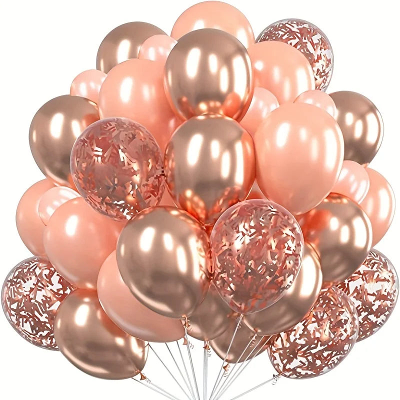 30 ballons en latex avec confettis