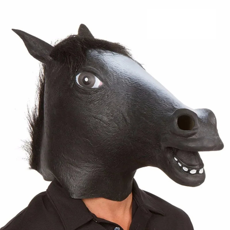 Masque de tête de cheval effrayant