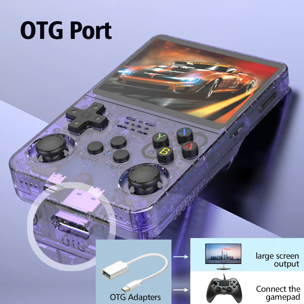 R36S Retro Handheld Game Console 64GB IPS Screen