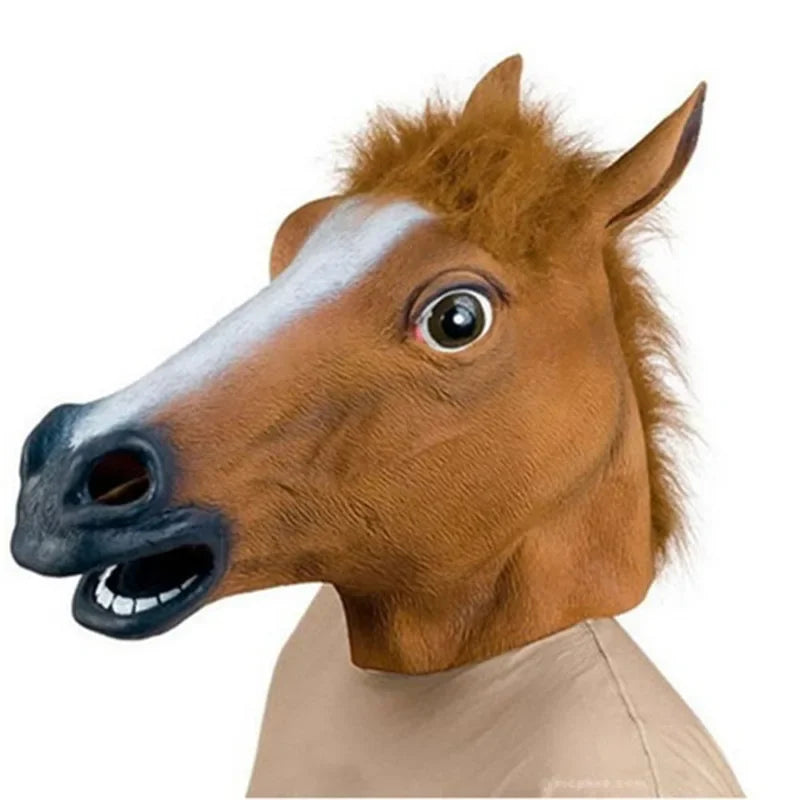 Masque de tête de cheval effrayant