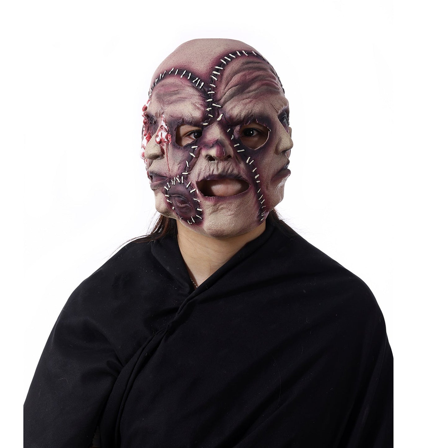 Masque d'Halloween effrayant à trois faces grimaces