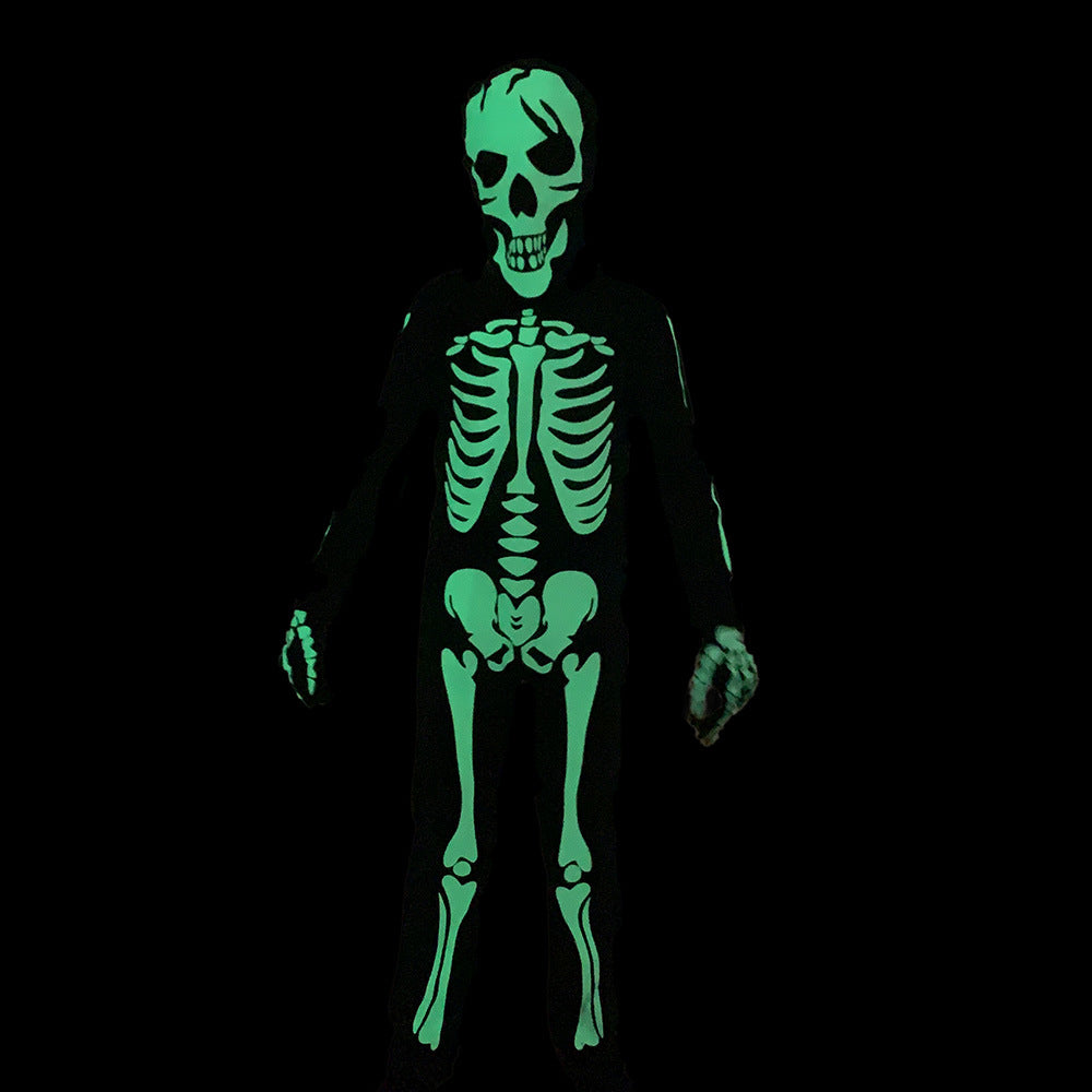 Costume d'Halloween squelette lumineux