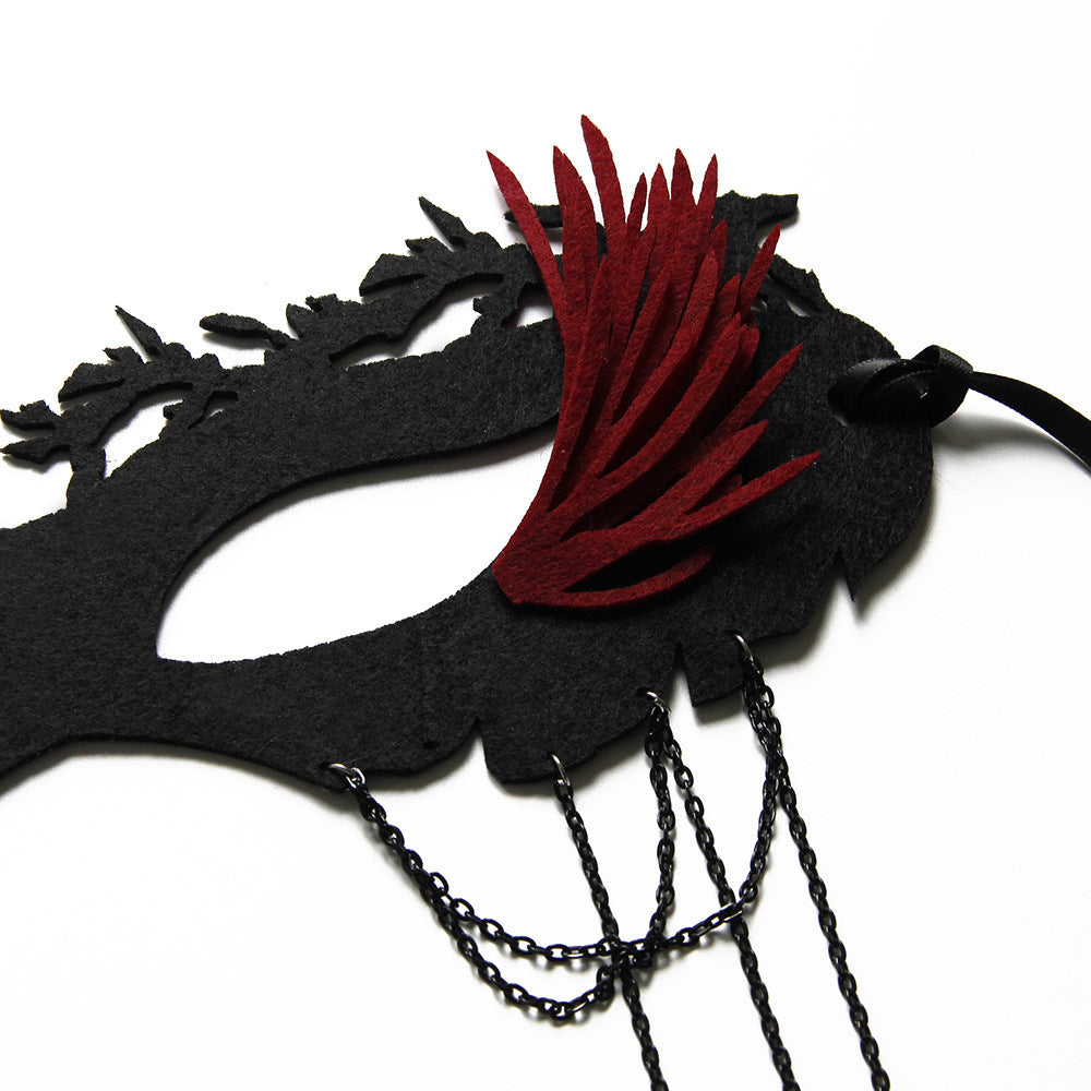 Masque de mascarade demi-visage - Exclusivité Halloween