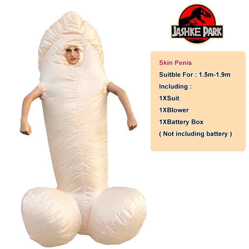 Adult Inflatable Penis Costume - Sexy Funny Party Dress - Cake Pops Parties