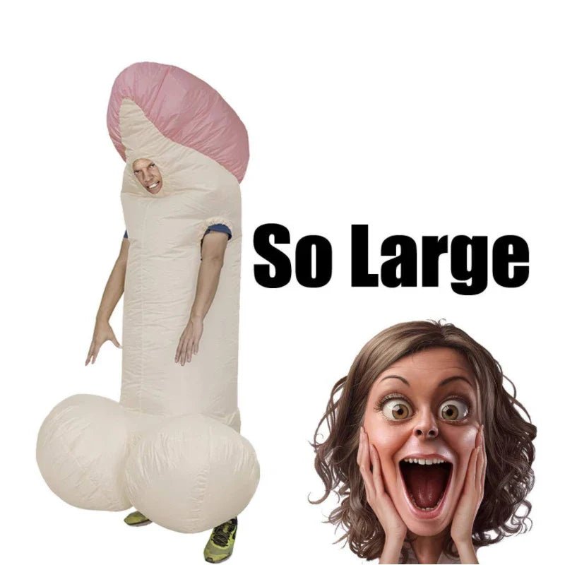 Adult Inflatable Penis Costume - Sexy Funny Party Dress - Cake Pops Parties