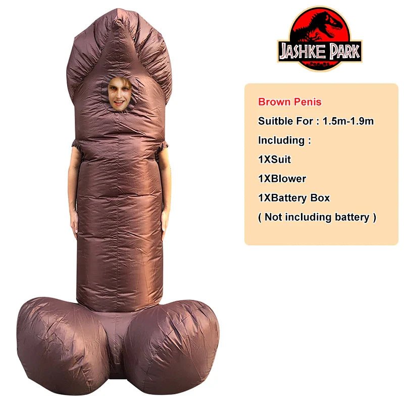 Adult Inflatable Penis Costume - Sexy Funny Party Dress - Cake Pops Parties