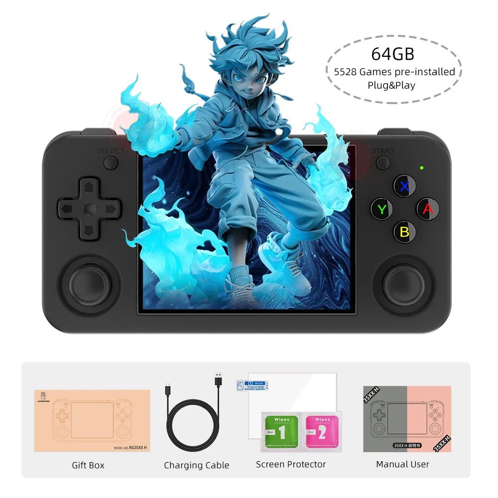 ANBERNIC RG35XX H IPS Hand - held Game Console - Cake Pops Parties