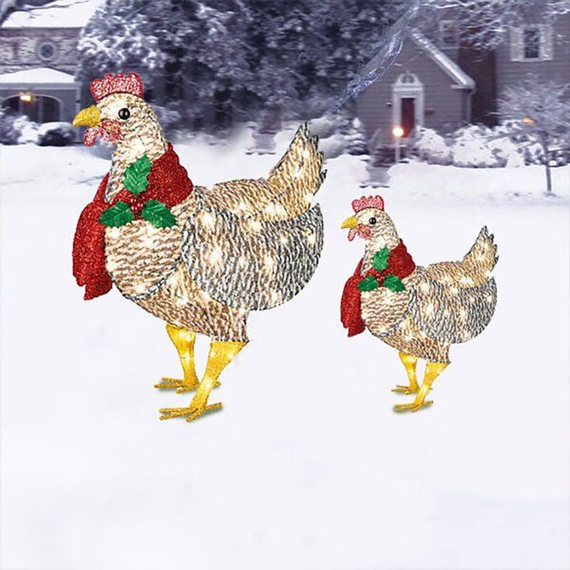 Décoration d'écharpe de poulet de vacances