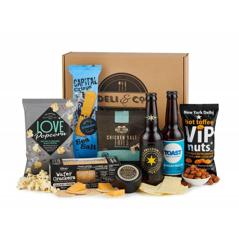 Offrez-vous l'expérience ultime d'un coffret cadeau de bière, de fromage et de grignotines