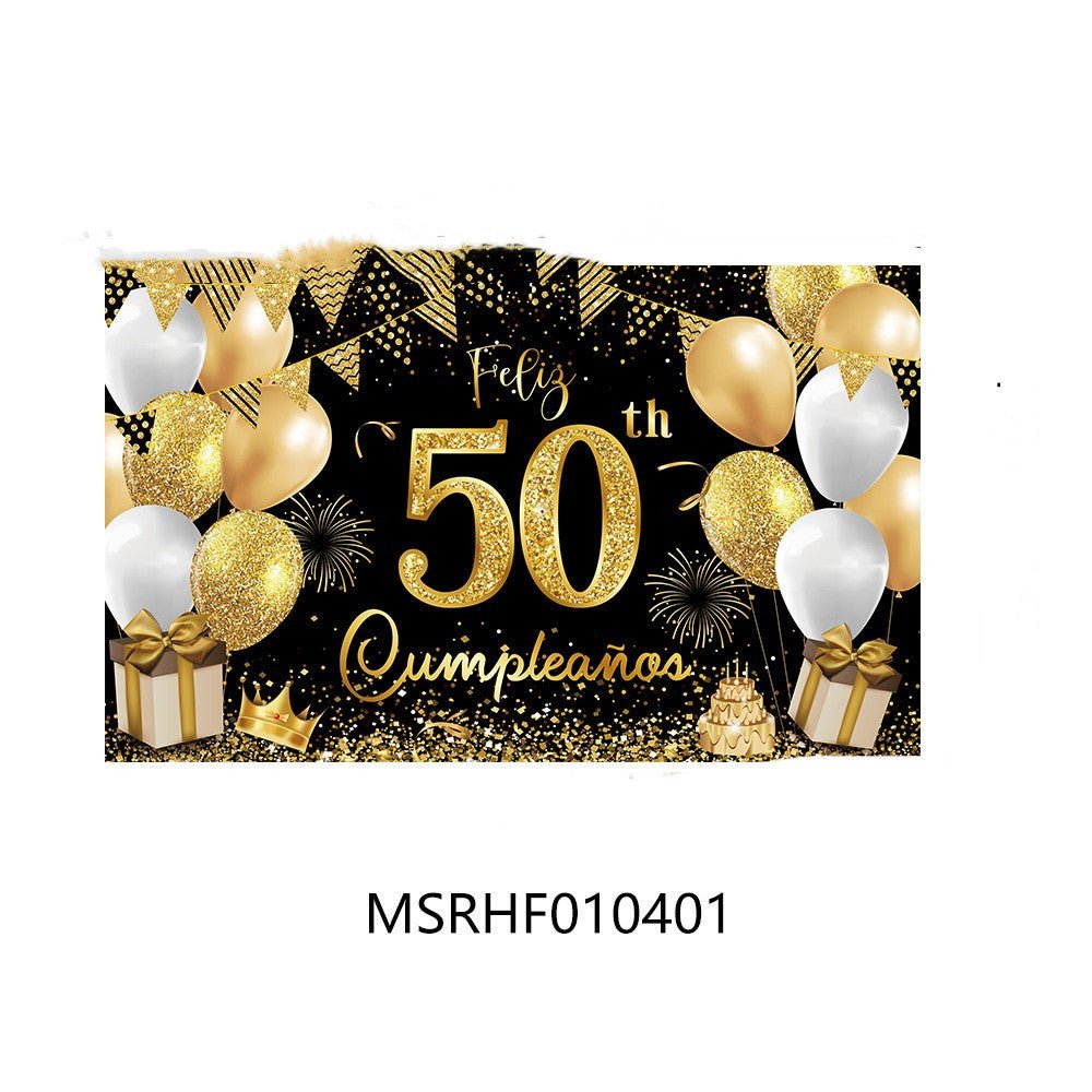 Birthday Banner Photo Background Cloth - Cake Pops Parties