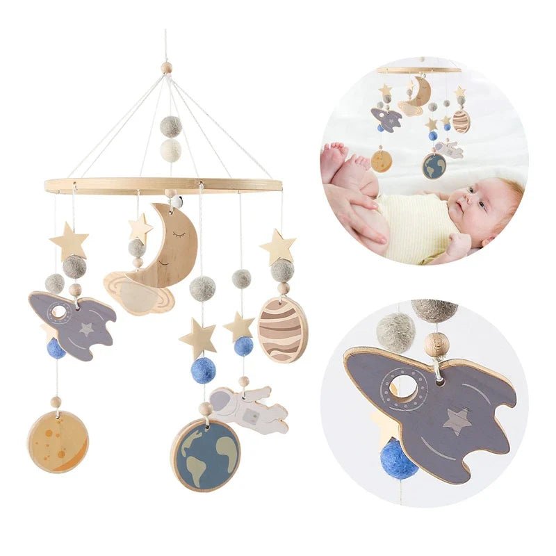 Boho Style Baby Bed Bell Rattles - Cake Pops Parties