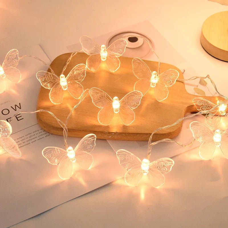 Butterfly LED Fairy Light String Garland - Cake Pops Parties