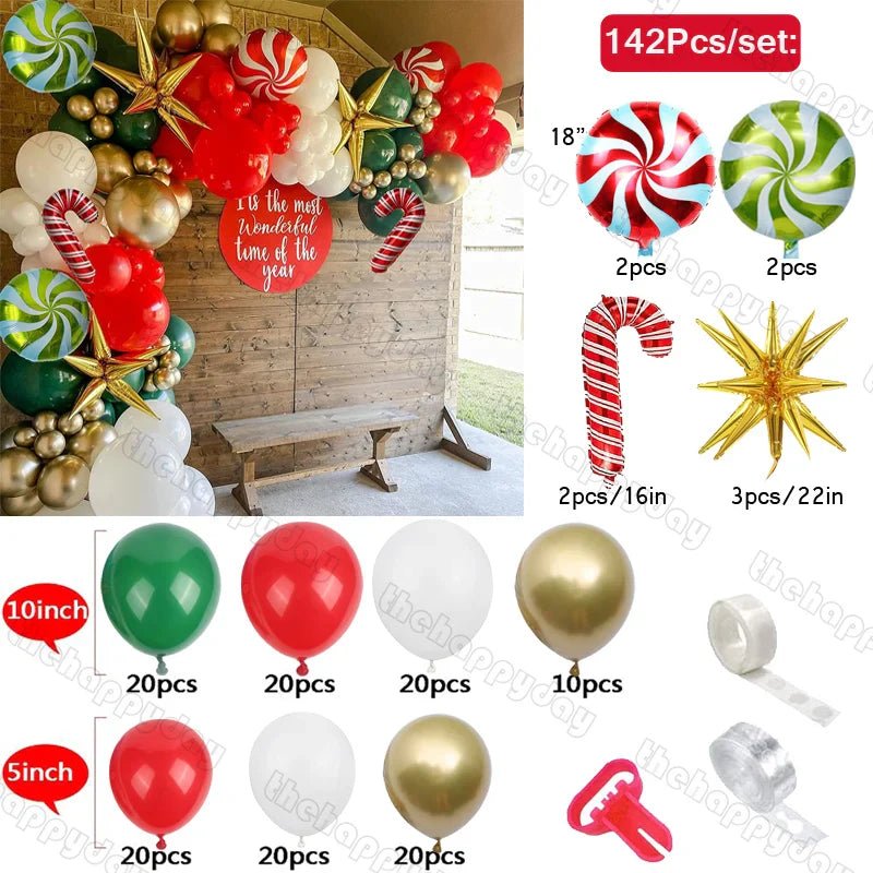 Christmas Balloon Arch Kit - Cake Pops Parties