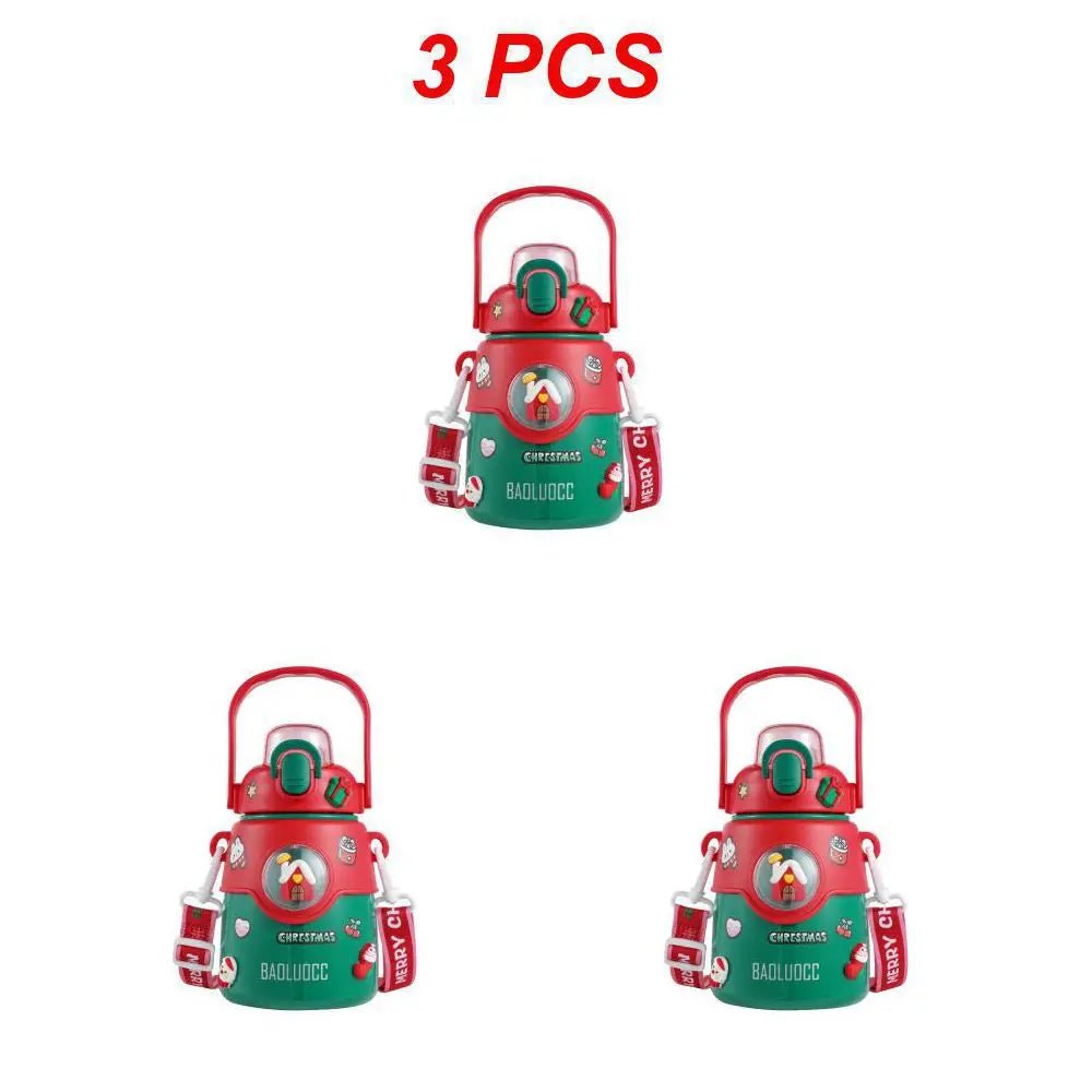 Christmas Children's Stainless Steel Thermos Cup - Cake Pops Parties