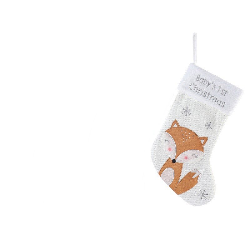 Christmas Fox Wool Stockings - Cake Pops Parties