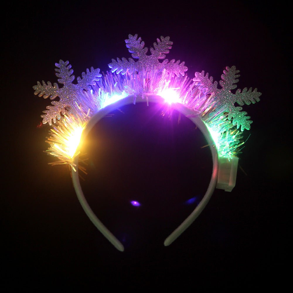 Christmas Glowing Headband - Festive Holiday Hair Accessory - Cake Pops Parties