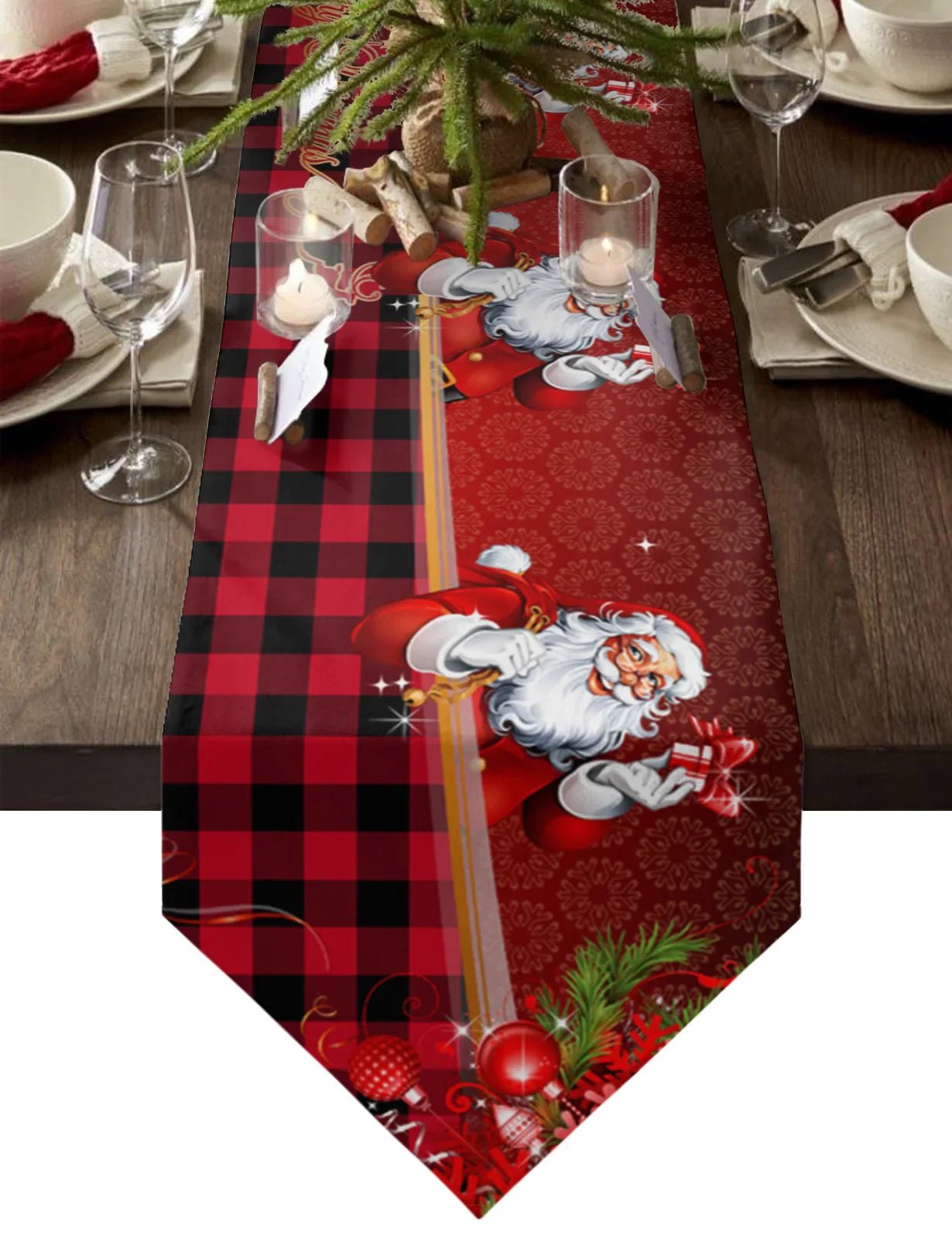 Christmas Gnome Snowflake Love Tablecloths Table Runners Christmas Home New Year Party Dinner Table Decorations Accessories - Cake Pops Parties