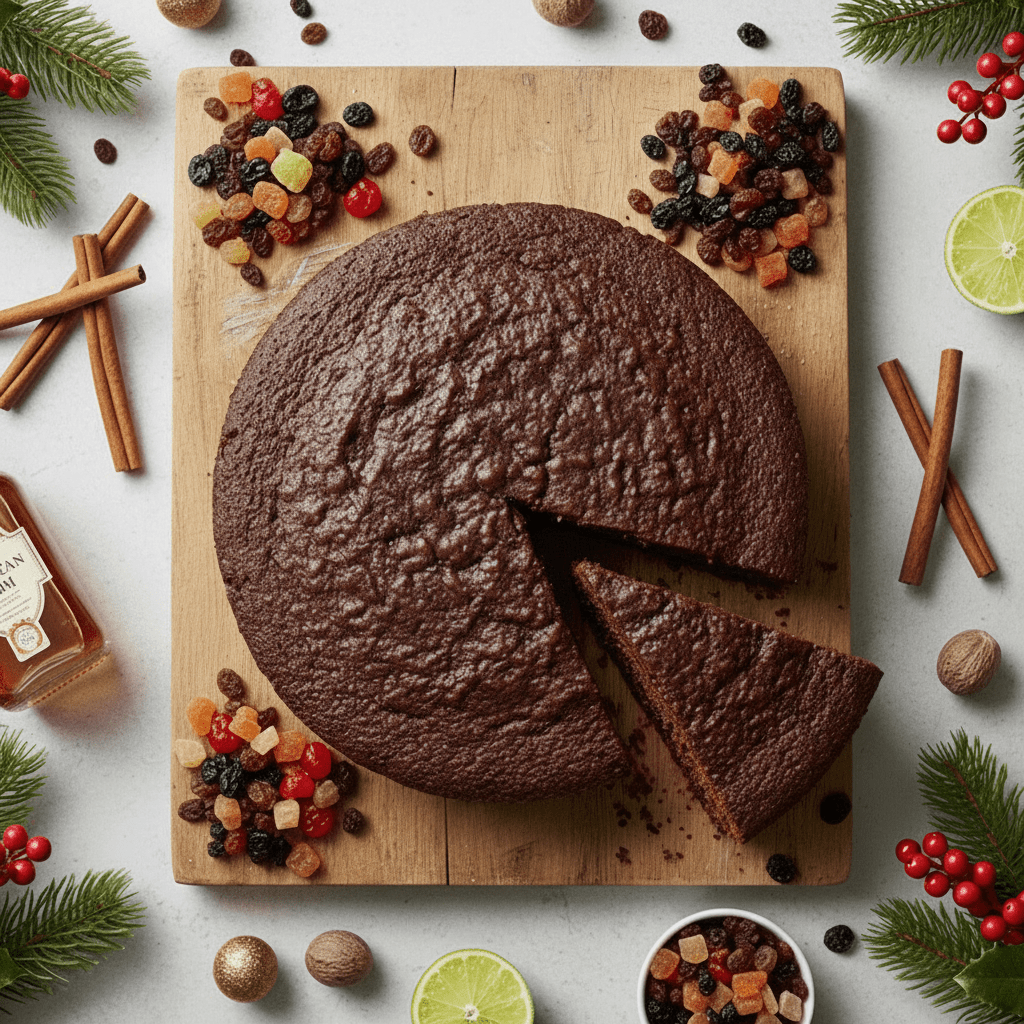 Christmas Jamaican Rum Fruit Cake Un - iced - Gluten Free & Vegan - Cake Pops Parties