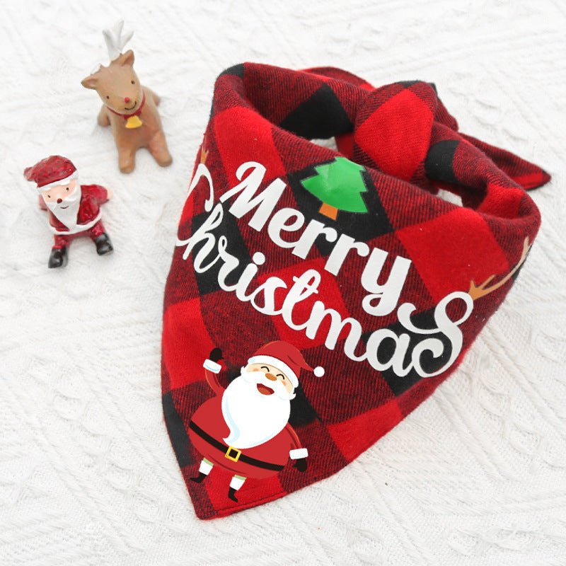 Christmas Pet Double Layer Saliva Bib - Cake Pops Parties