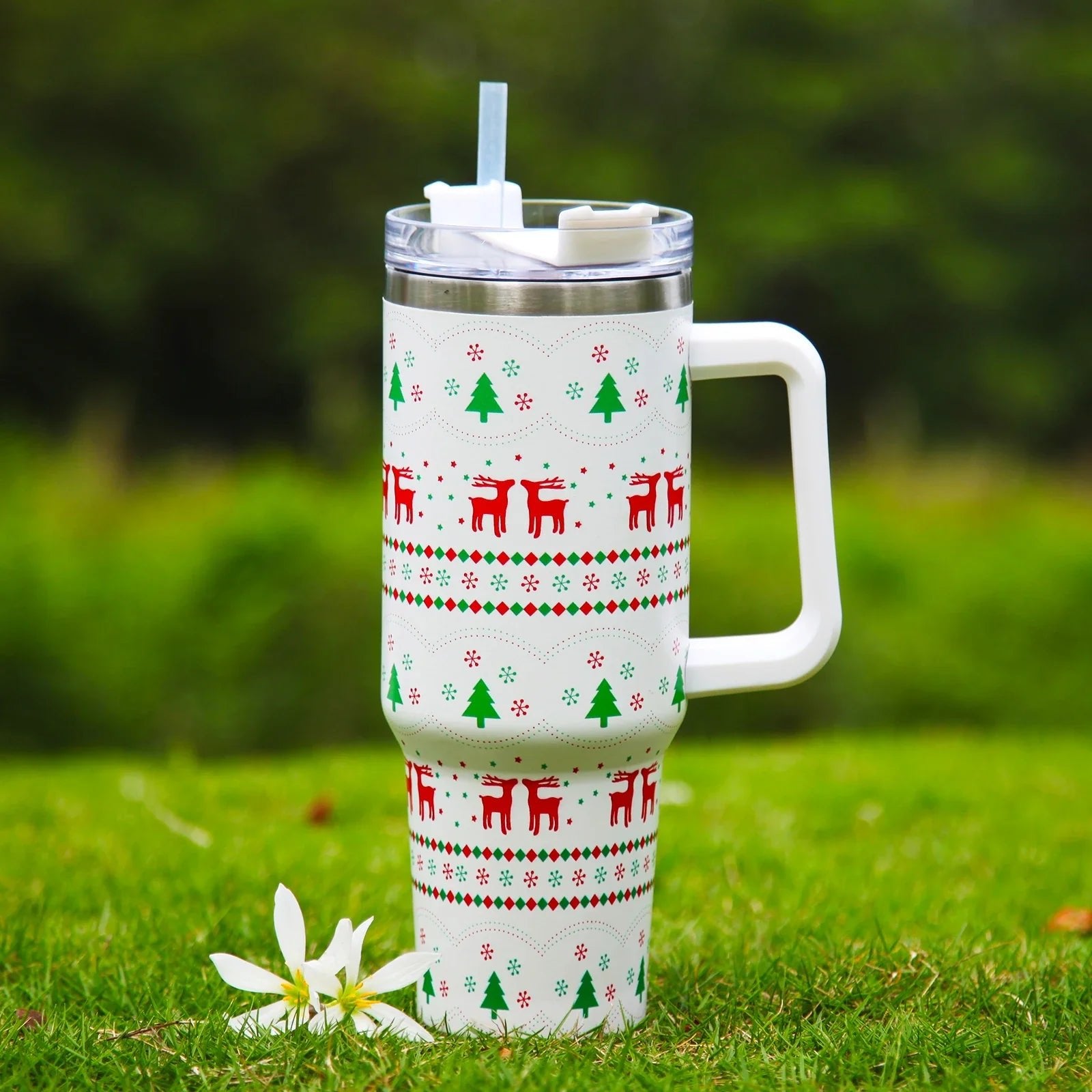 Christmas Thermos Water Bottle 40oz - Cake Pops Parties