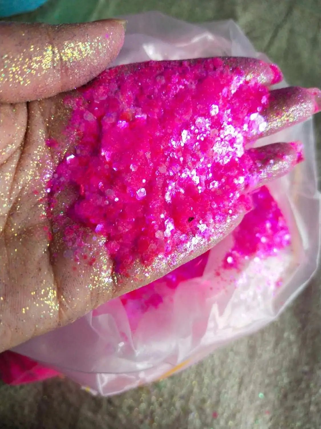 Chunky Mix Iridescent Glitter - 16 Colors 50g - Cake Pops Parties