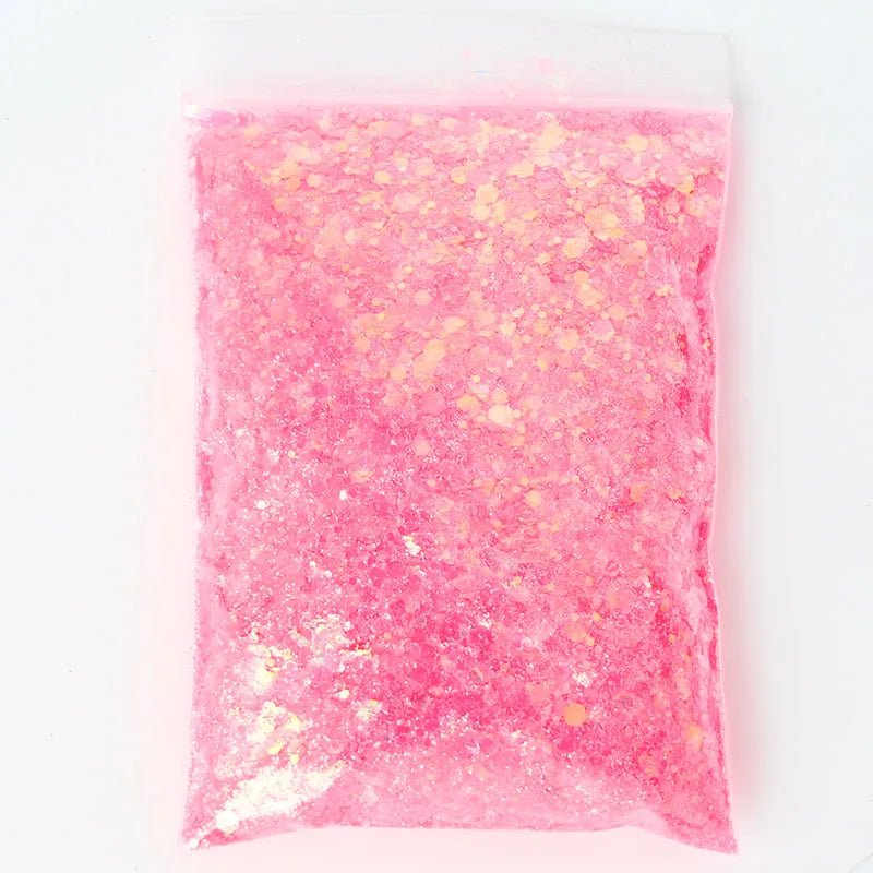 Chunky Mix Iridescent Glitter - 16 Colors 50g - Cake Pops Parties