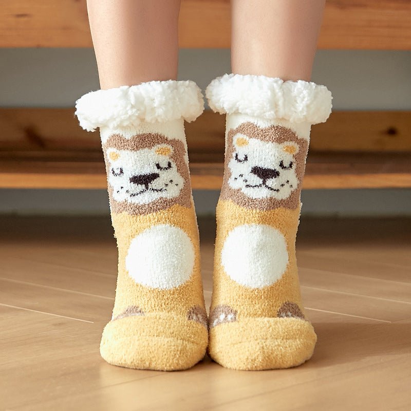 Cozy Christmas Children's Floor Socks - Cake Pops Parties