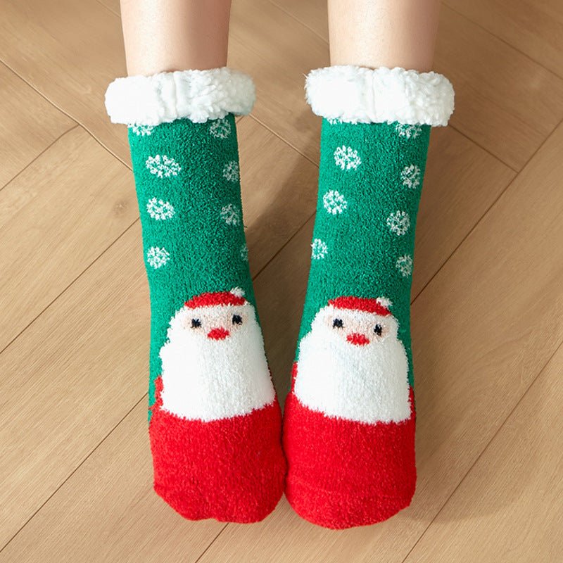 Cozy Christmas Children's Floor Socks - Cake Pops Parties