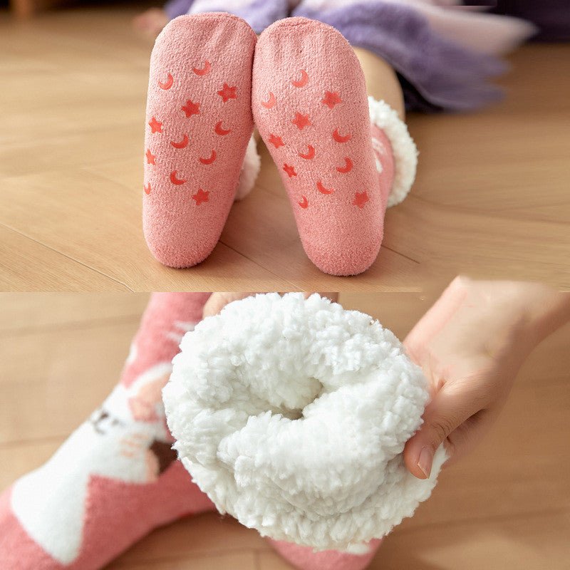 Cozy Christmas Children's Floor Socks - Cake Pops Parties