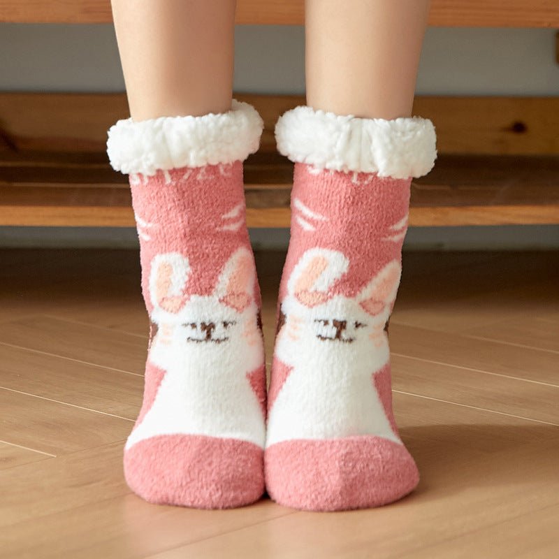 Cozy Christmas Children's Floor Socks - Cake Pops Parties