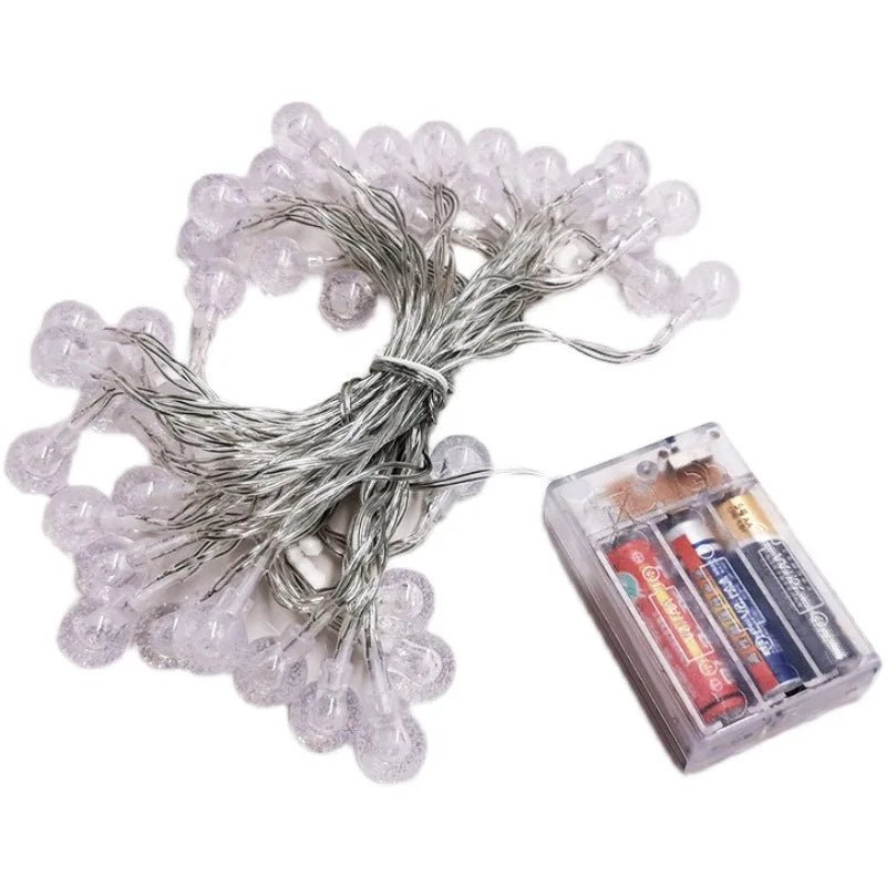 Crystal Ball Fairy String Lights - Outdoor Waterproof Christmas Decoration - Cake Pops Parties