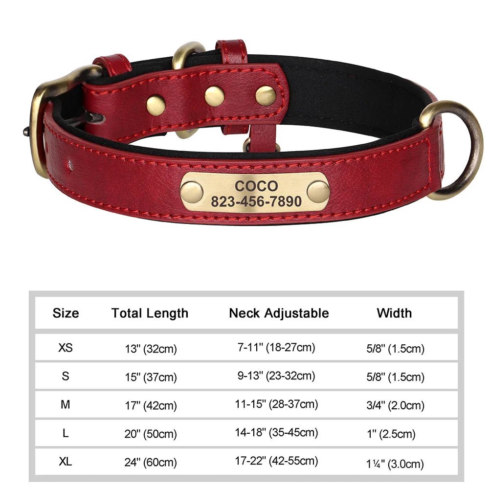 Custom Engraved Dog Collar - Personalized ID Tag Nameplate - Cake Pops Parties