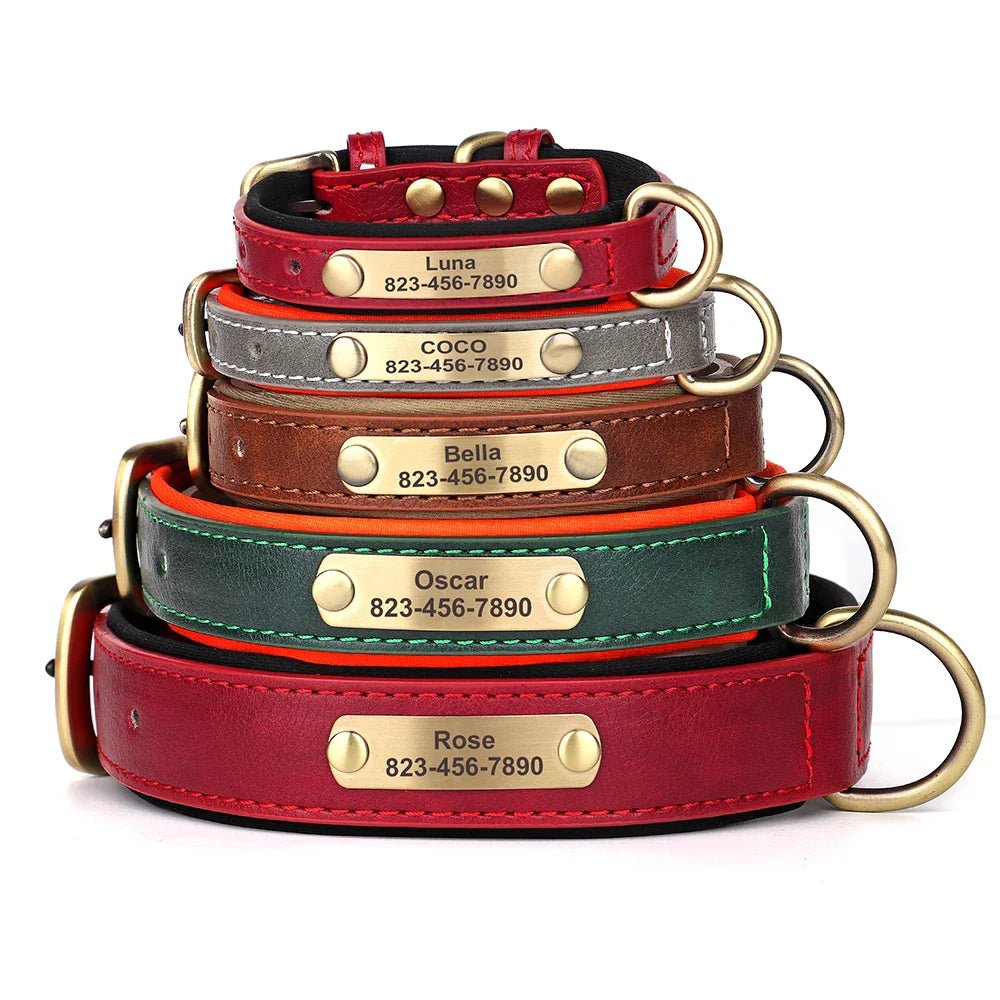Custom Engraved Dog Collar - Personalized ID Tag Nameplate - Cake Pops Parties