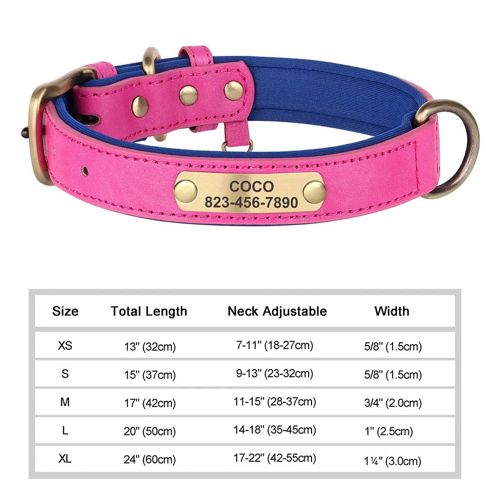 Custom Engraved Dog Collar - Personalized ID Tag Nameplate - Cake Pops Parties