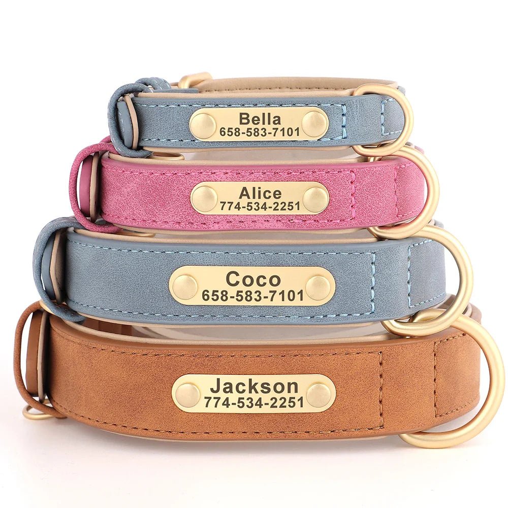 Custom Engraved Dog Collar - Personalized ID Tag Nameplate - Cake Pops Parties