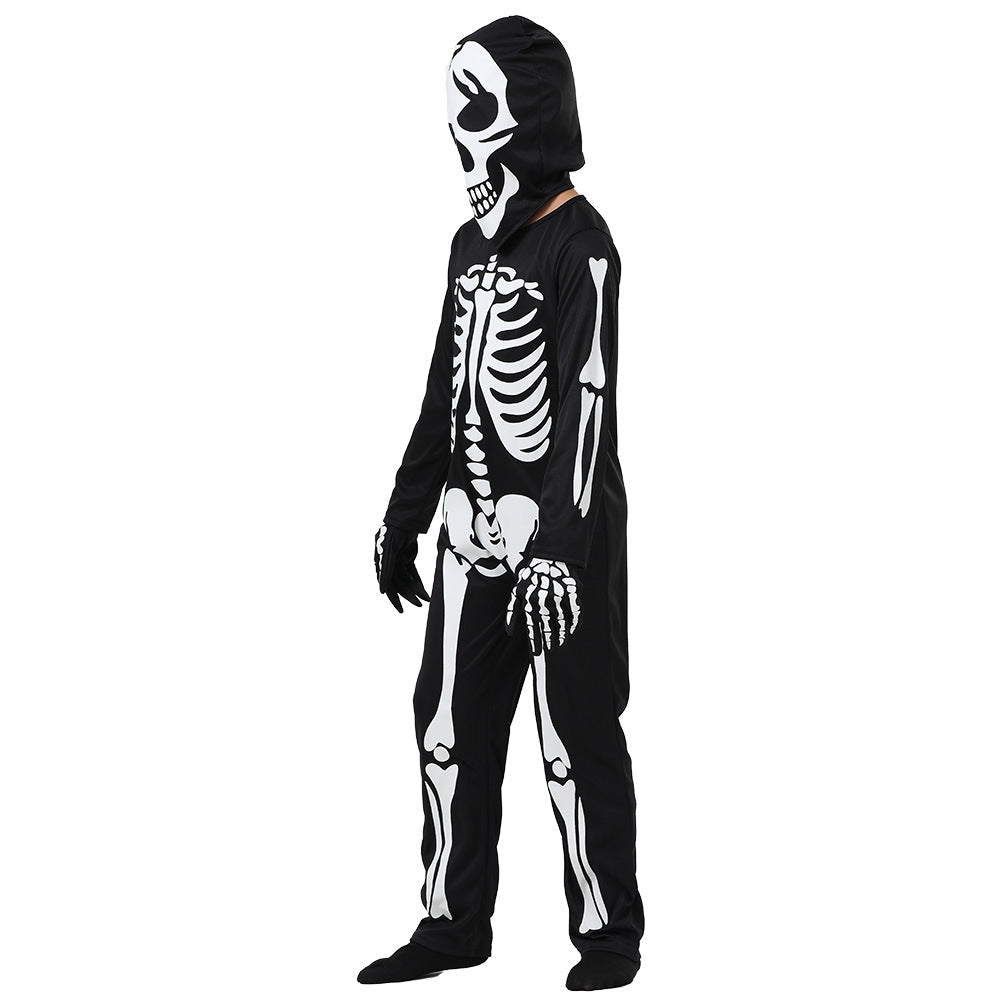 Costume d'Halloween squelette lumineux