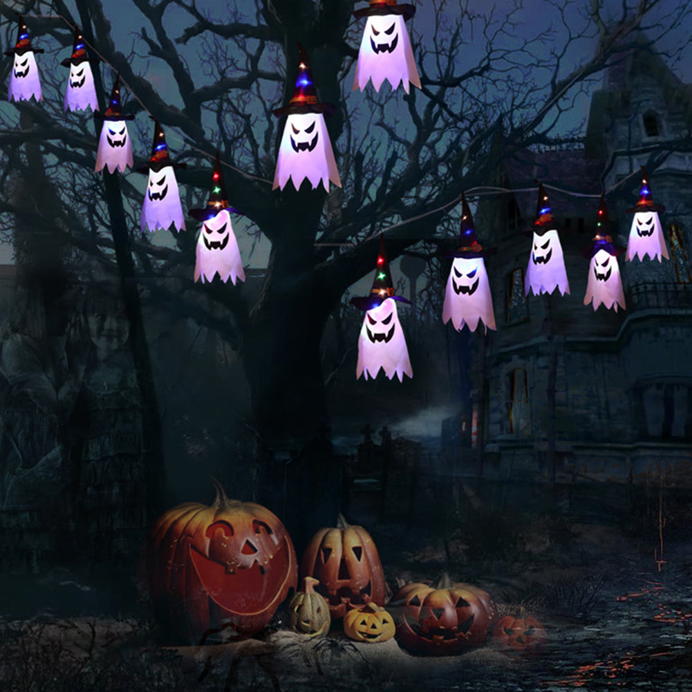 Guirlande lumineuse fantôme d'Halloween