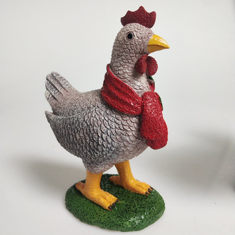 Décoration d'écharpe de poulet de vacances
