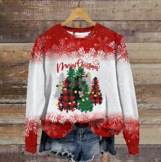 Funny Print Christmas Sweater for Ladies - Cake Pops Parties