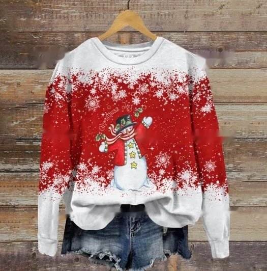 Funny Print Christmas Sweater for Ladies - Cake Pops Parties