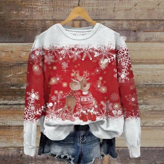 Funny Print Christmas Sweater for Ladies - Cake Pops Parties