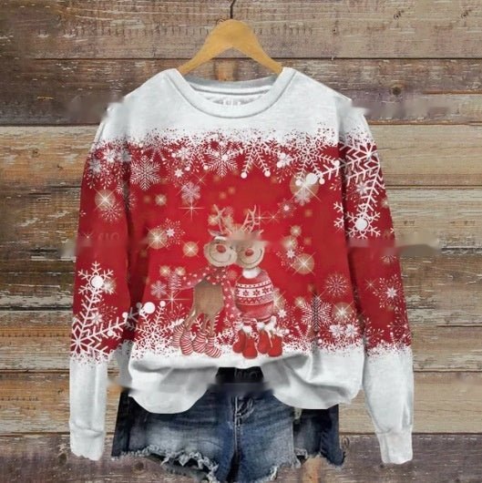 Funny Print Christmas Sweater for Ladies - Cake Pops Parties