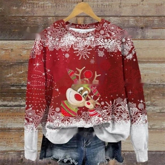 Funny Print Christmas Sweater for Ladies - Cake Pops Parties