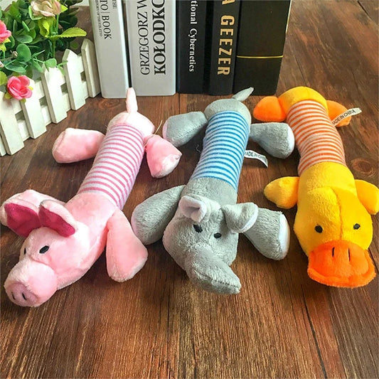 Funny Squeak Plush Dog Toy - Durable & Cute - Cake Pops Parties
