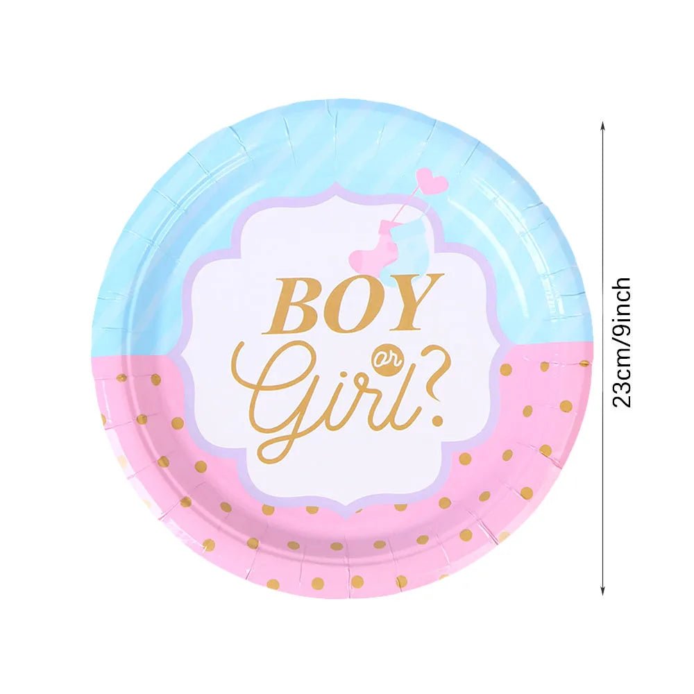 Gender Reveal Party Decor Set - Cake Pops Parties