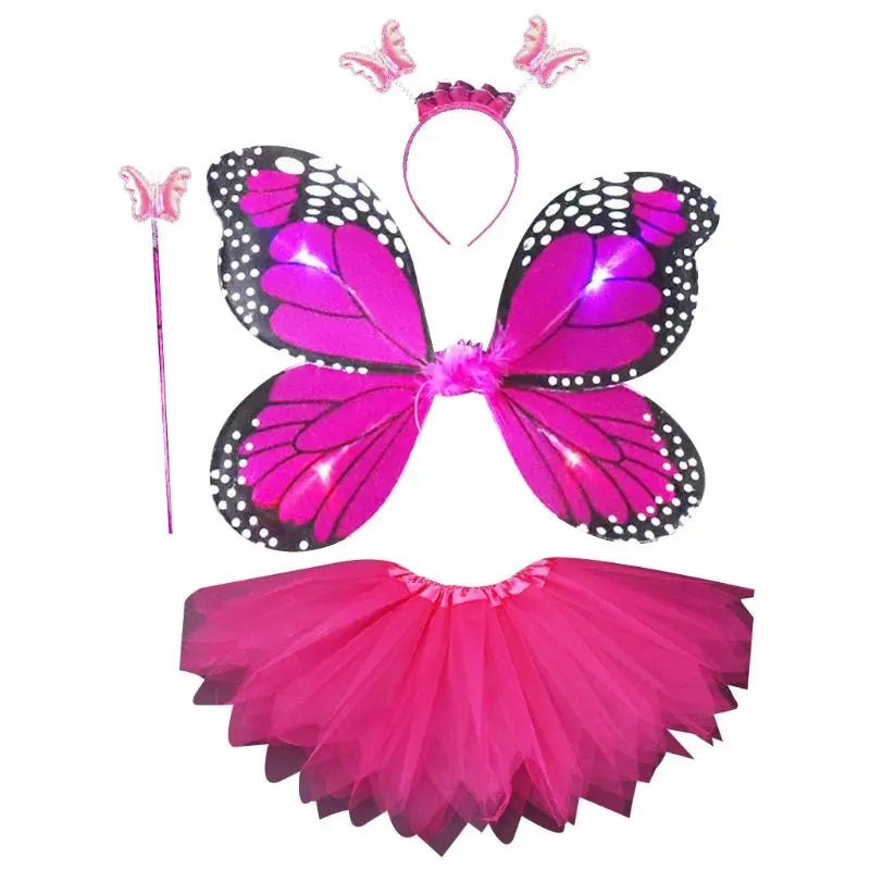 Girls LED Angel Wings Costume Set - Cake Pops Parties