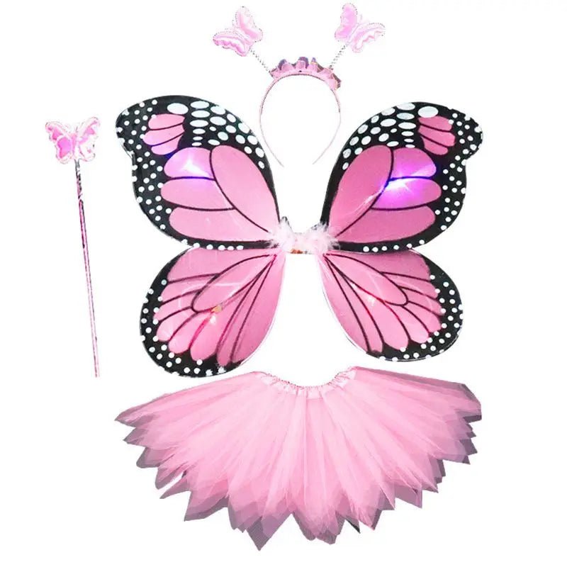 Girls LED Angel Wings Costume Set - Cake Pops Parties