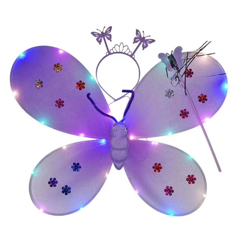 Girls LED Angel Wings Costume Set - Cake Pops Parties
