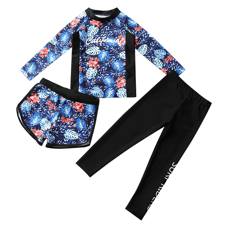 Girls Split Swimsuit | UV Protection Quick - Dry Surf Set for Big Kids - Cake Pops Parties